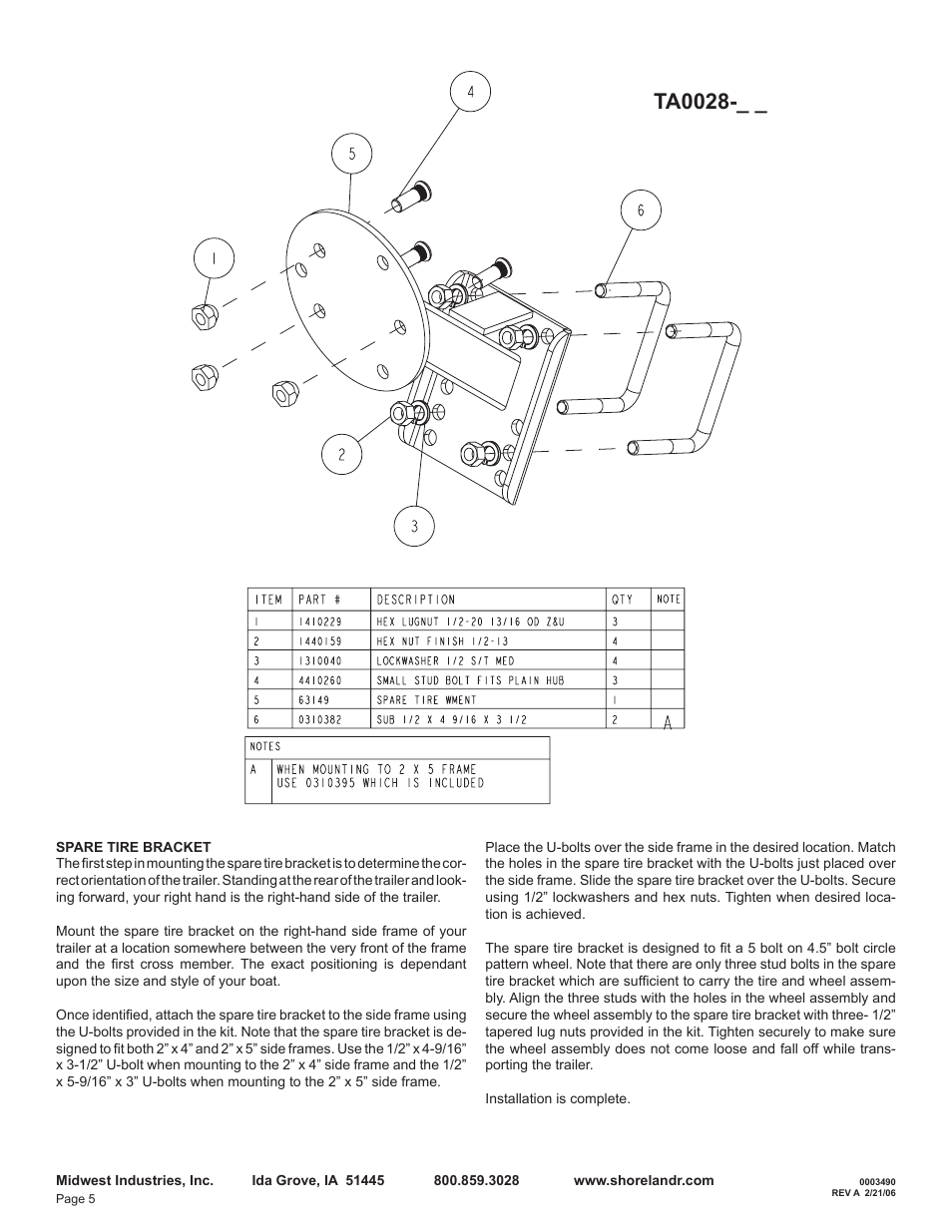 Ta0028 | ShoreLand'r LEB46TCBL User Manual | Page 5 / 10