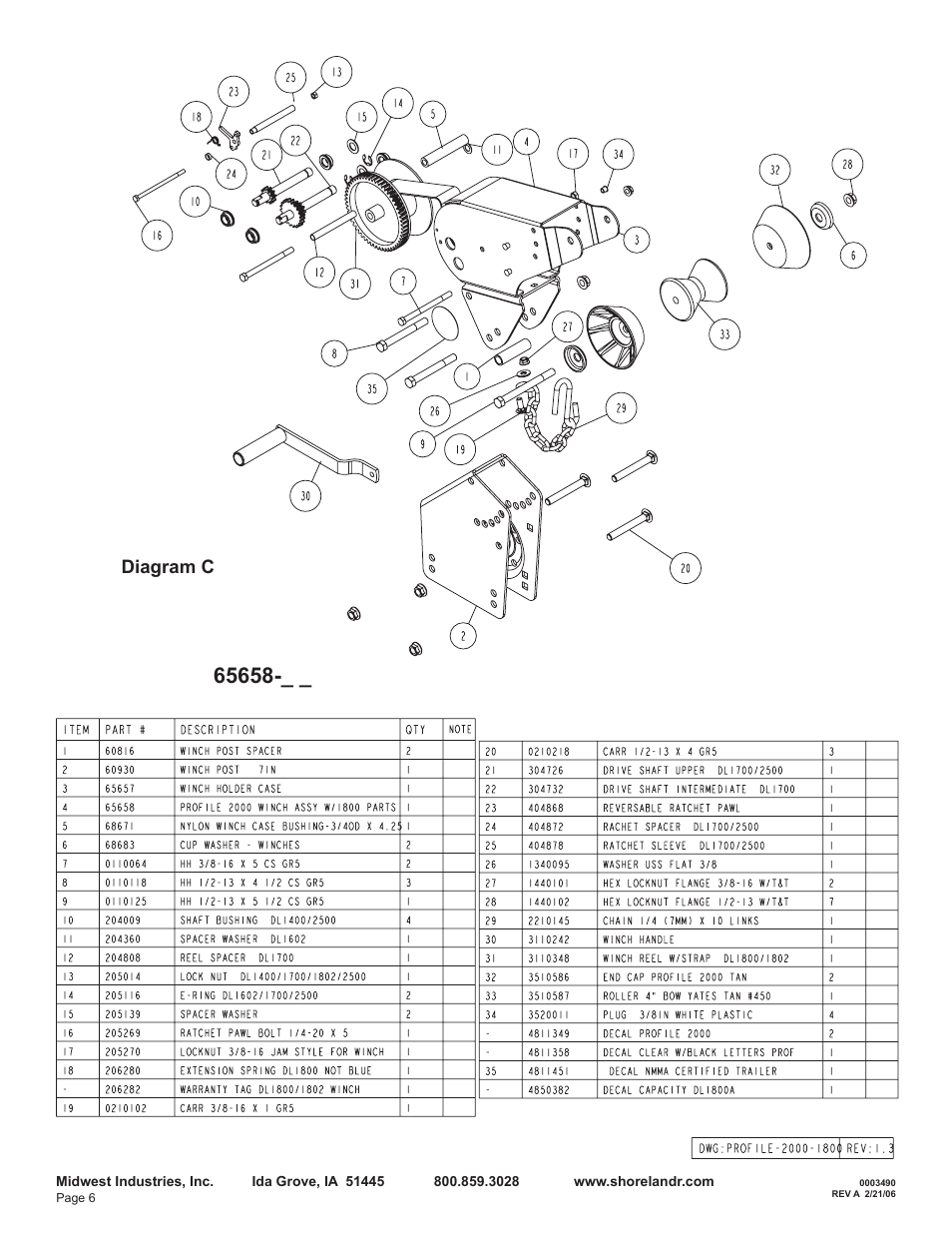 Diagram c | ShoreLand'r LEB46TCBL User Manual | Page 6 / 10