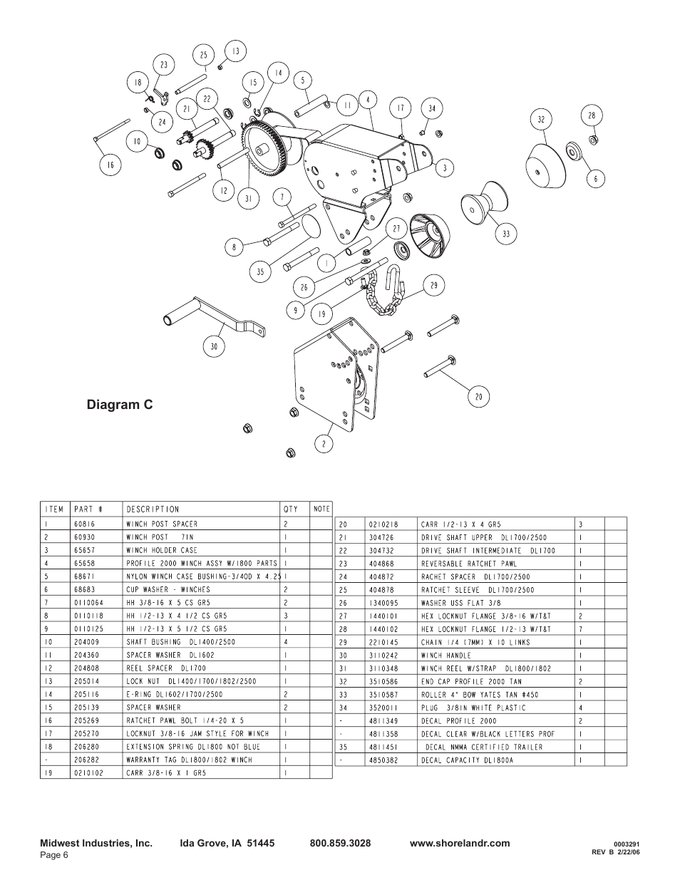 Diagram c | ShoreLand'r LEB46TCBS User Manual | Page 6 / 10