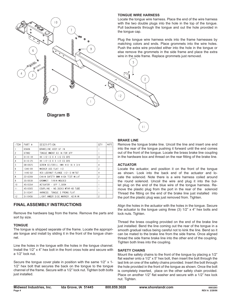 Diagram b | ShoreLand'r LEB55TCBBL User Manual | Page 4 / 12