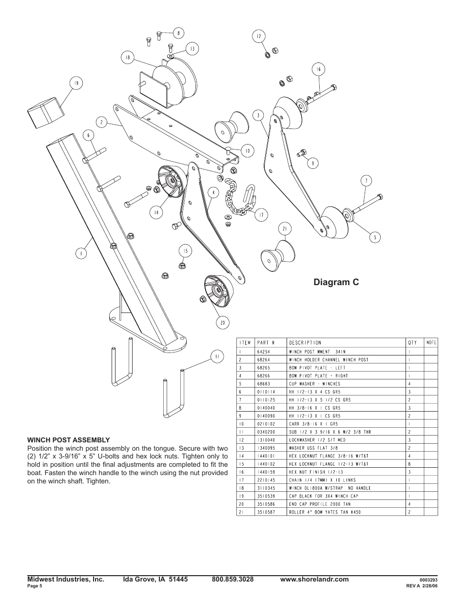 Diagram c | ShoreLand'r LEB55TCBBL User Manual | Page 5 / 12