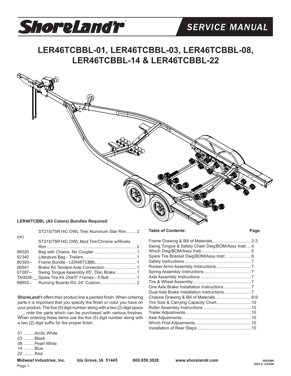 ShoreLand'r LER46TCBBL User Manual | 10 pages