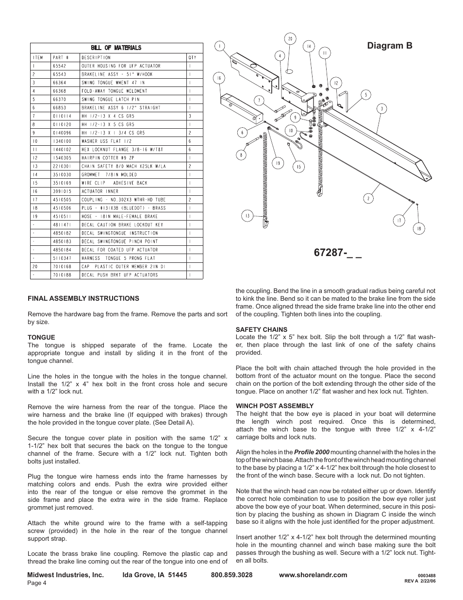 Diagram b | ShoreLand'r LER46TCBBL User Manual | Page 4 / 10