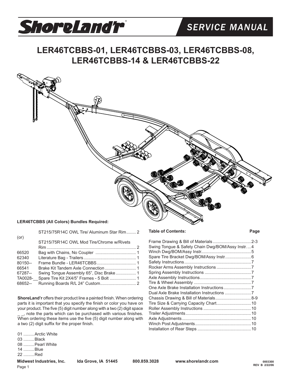 ShoreLand'r LER46TCBBS User Manual | 10 pages