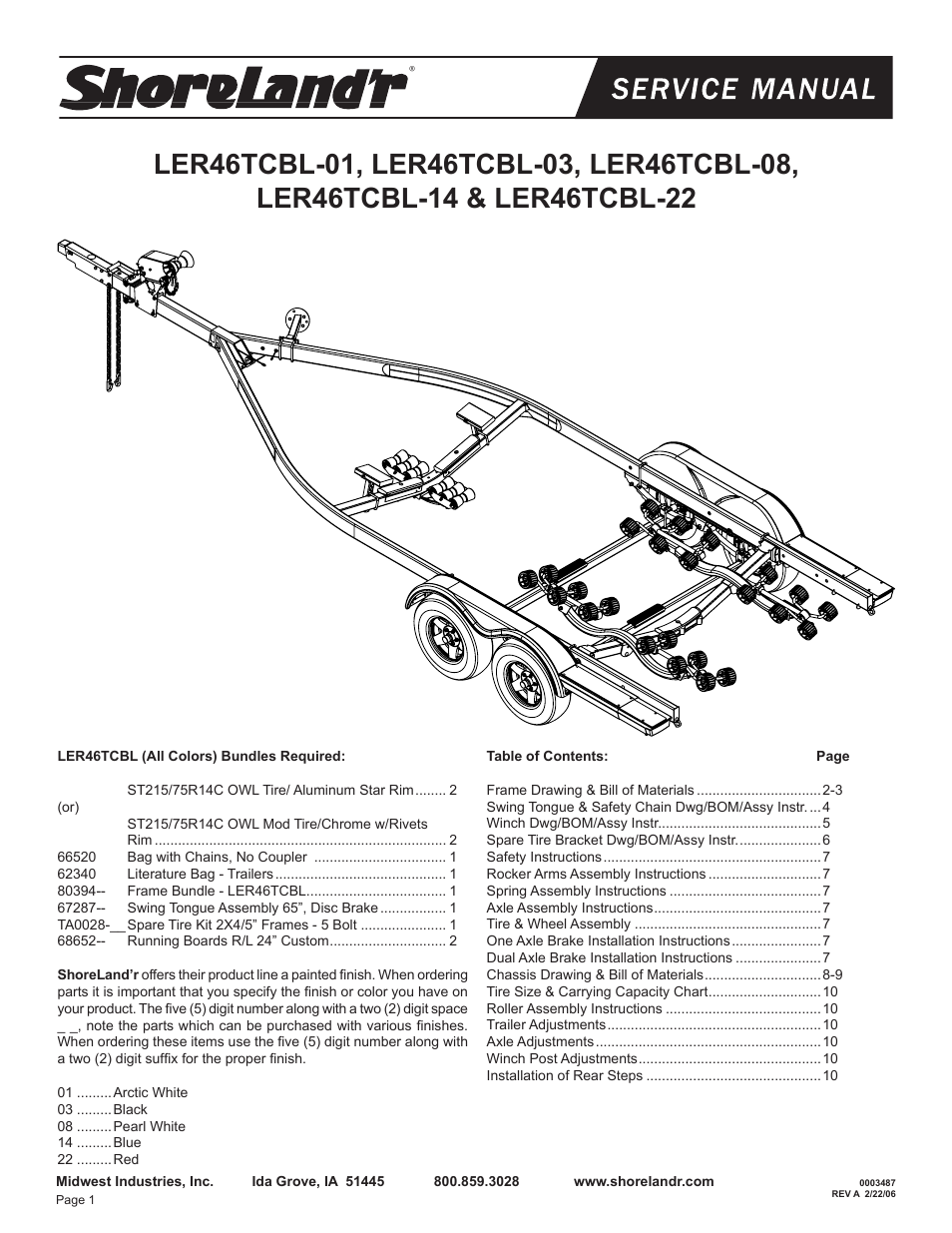 ShoreLand'r LER46TCBL User Manual | 10 pages