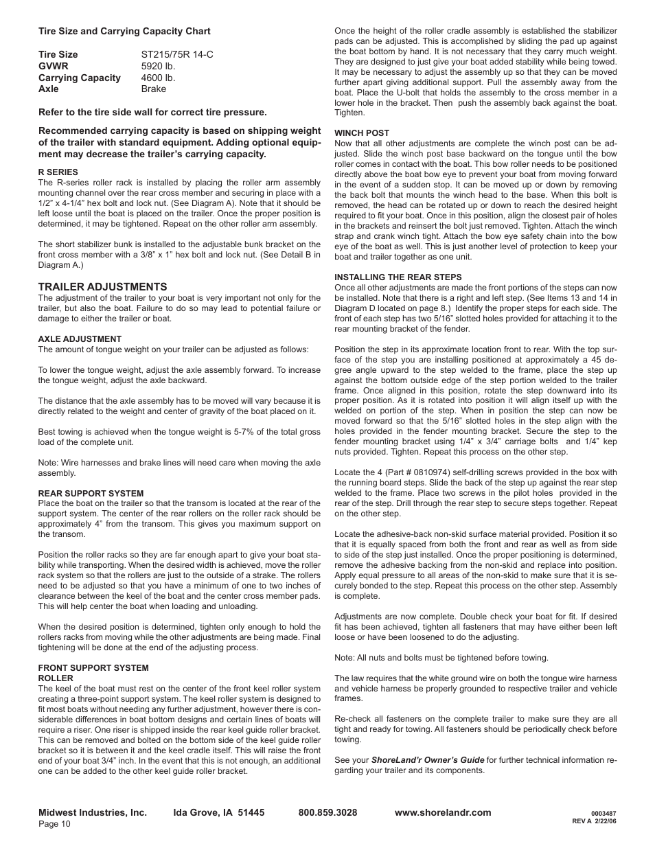 ShoreLand'r LER46TCBL User Manual | Page 10 / 10
