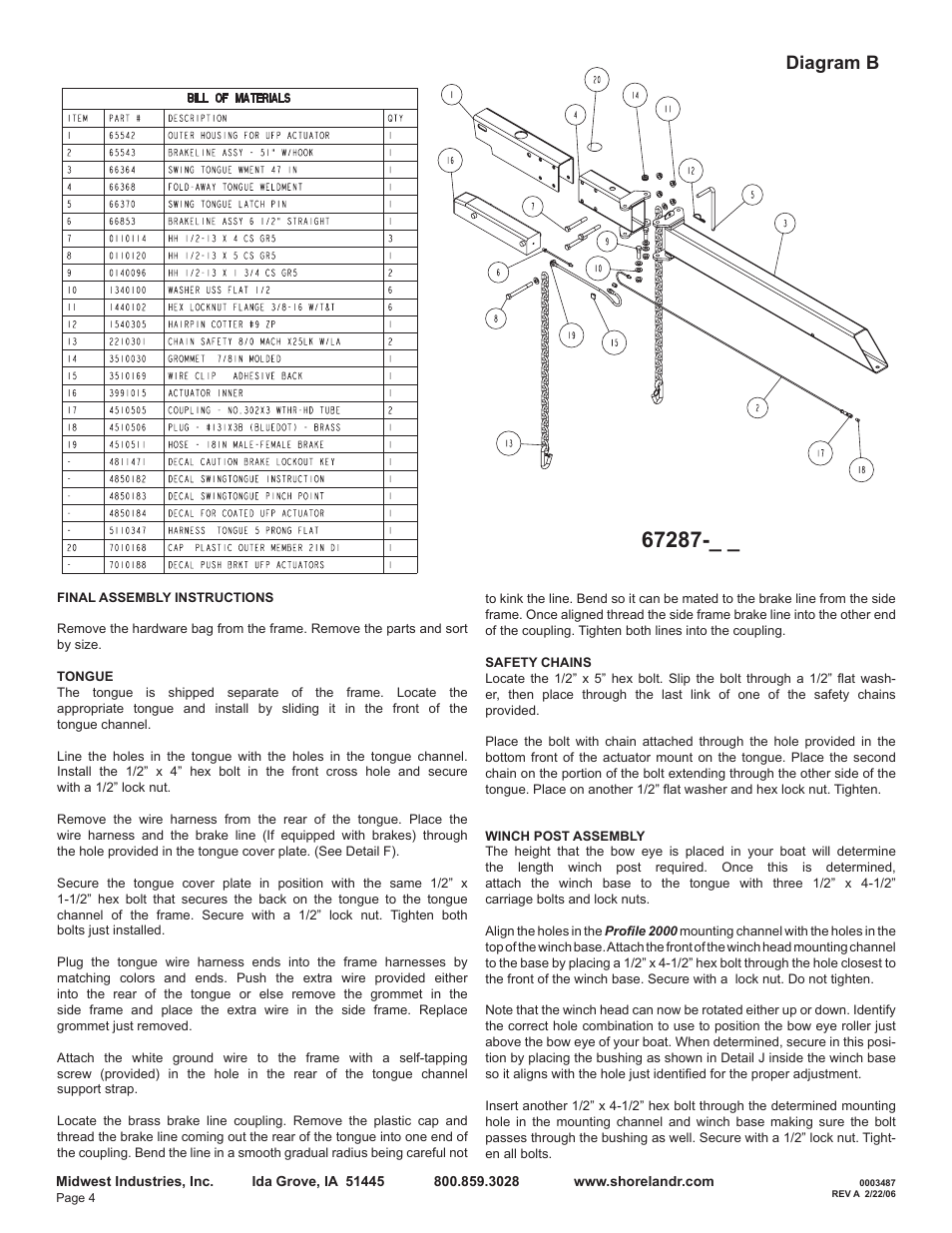 Diagram b | ShoreLand'r LER46TCBL User Manual | Page 4 / 10