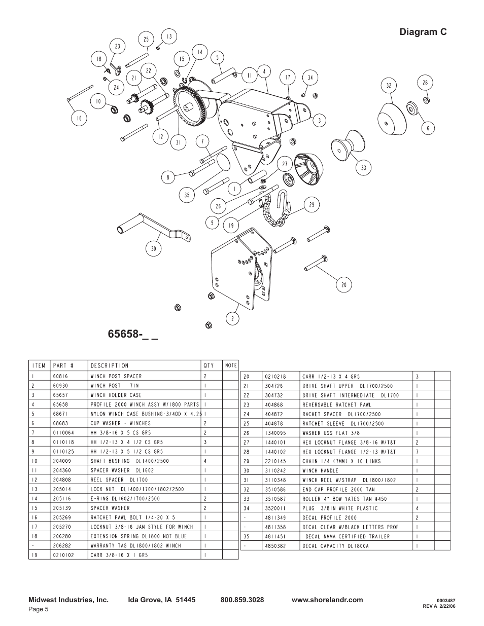 Diagram c | ShoreLand'r LER46TCBL User Manual | Page 5 / 10