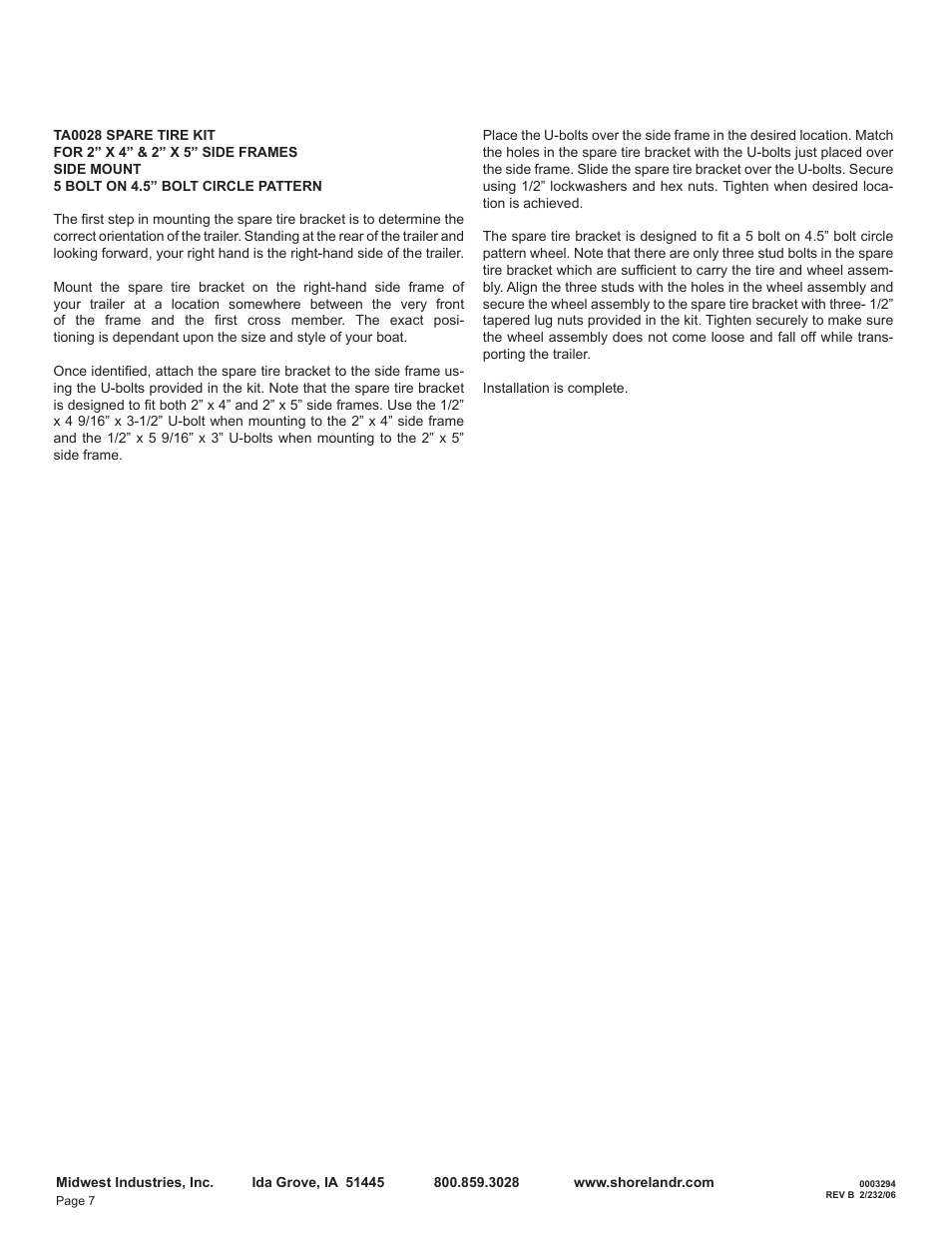 ShoreLand'r LEXR22CLW User Manual | Page 7 / 12