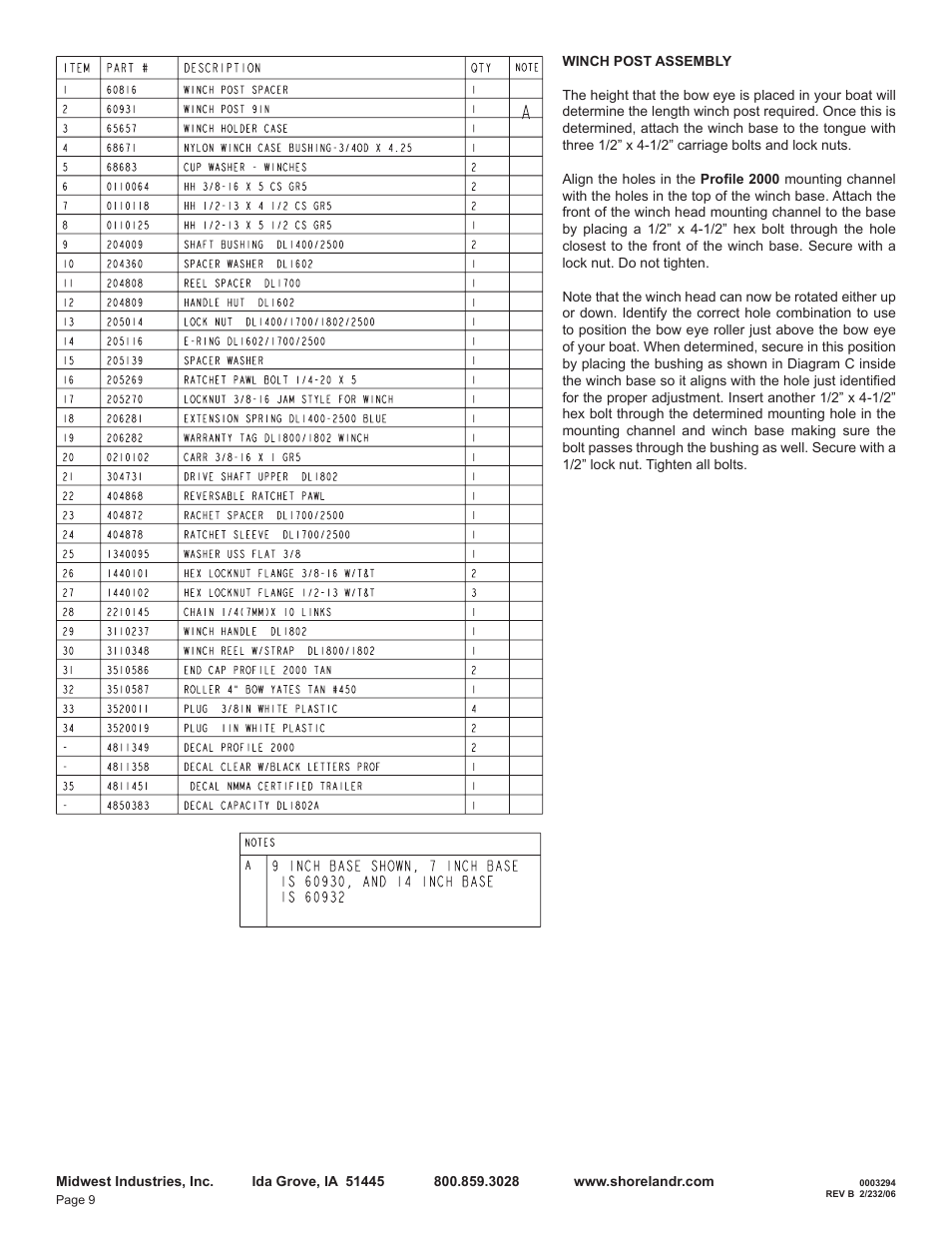 ShoreLand'r LEXR22CLW User Manual | Page 9 / 12