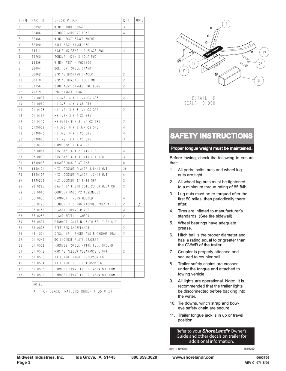 Safety instructions | ShoreLand'r PWC12LTL V.1 User Manual | Page 3 / 8