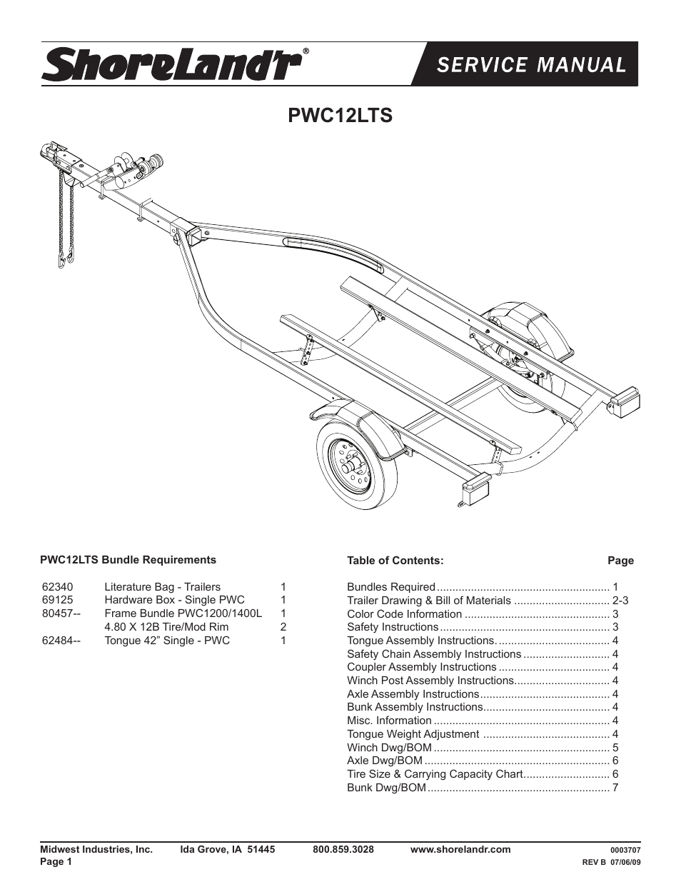 ShoreLand'r PWC12LTS V.1 User Manual | 8 pages