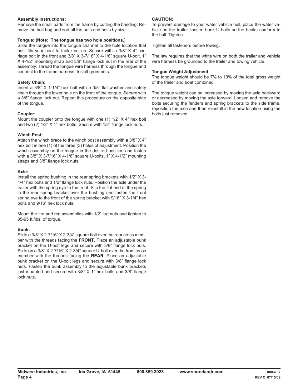 ShoreLand'r PWC12LTS V.2 User Manual | Page 4 / 8