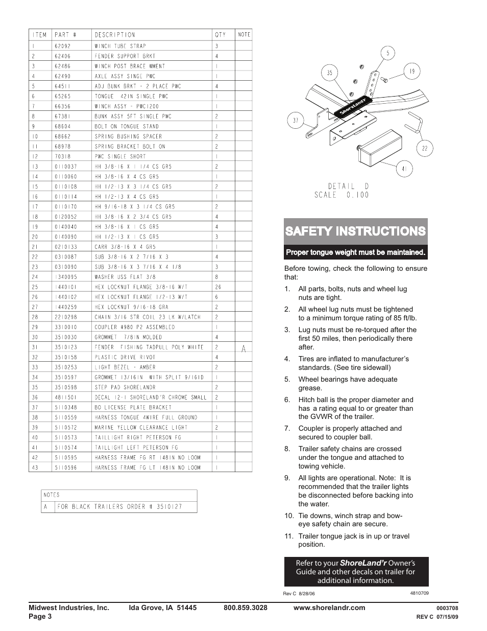 Safety instructions | ShoreLand'r PWC12STL V.1 User Manual | Page 3 / 8