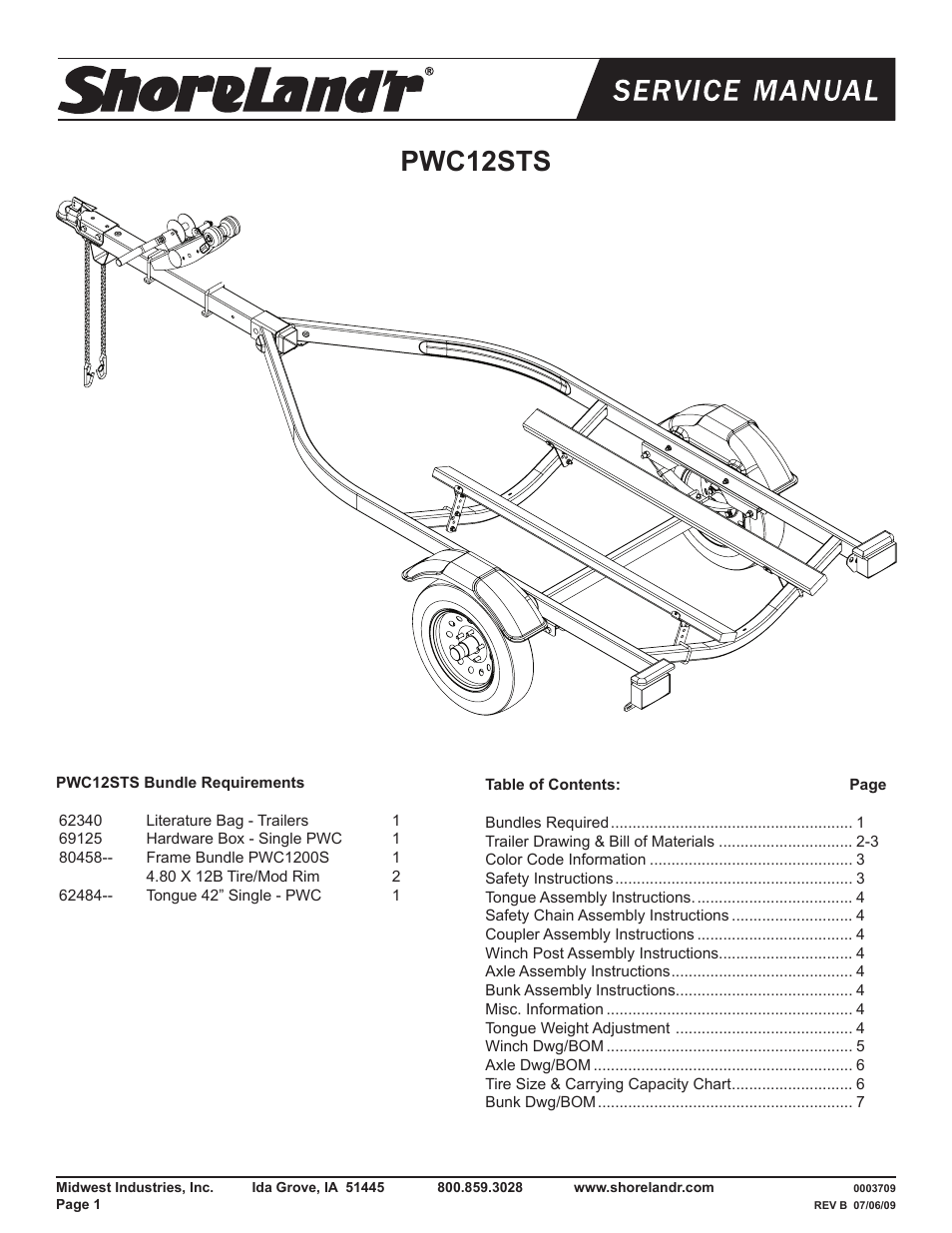 ShoreLand'r PWC12STS V.1 User Manual | 8 pages