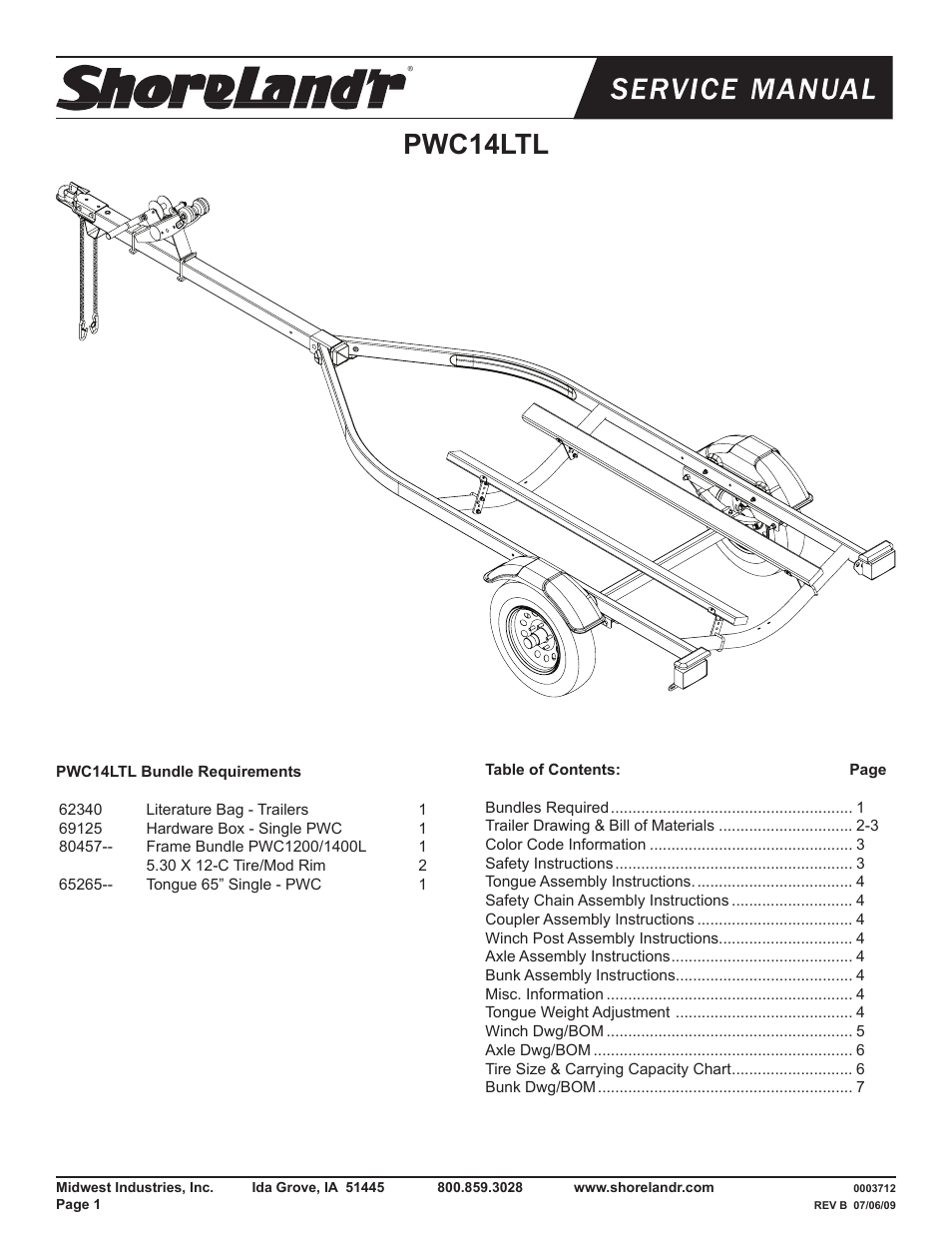 ShoreLand'r PWC14LTL V.2 User Manual | 8 pages