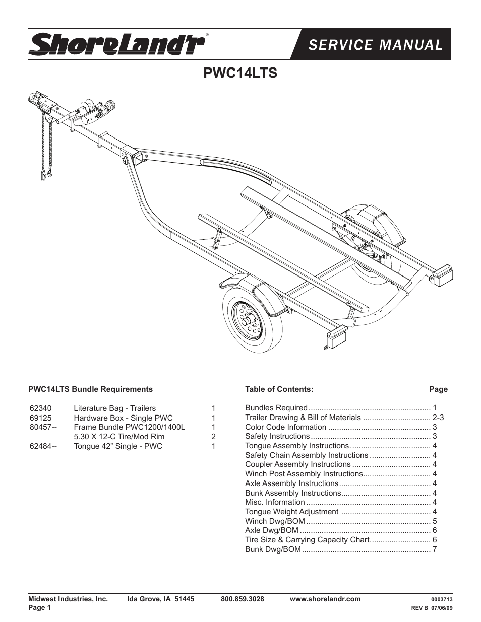 ShoreLand'r PWC14LTS V.1 User Manual | 8 pages