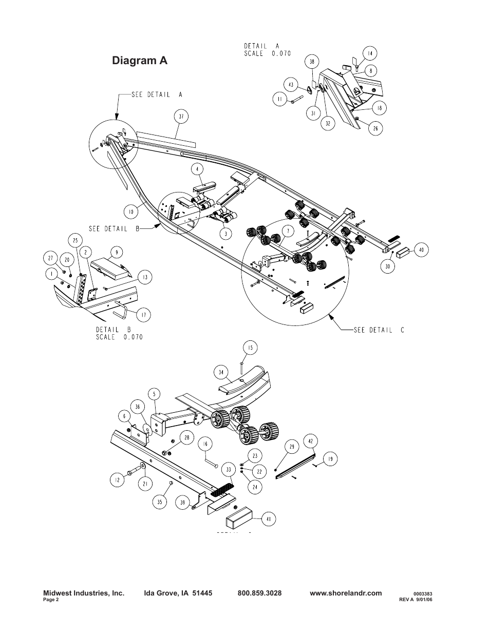 Diagram a | ShoreLand'r R2313L User Manual | Page 2 / 12
