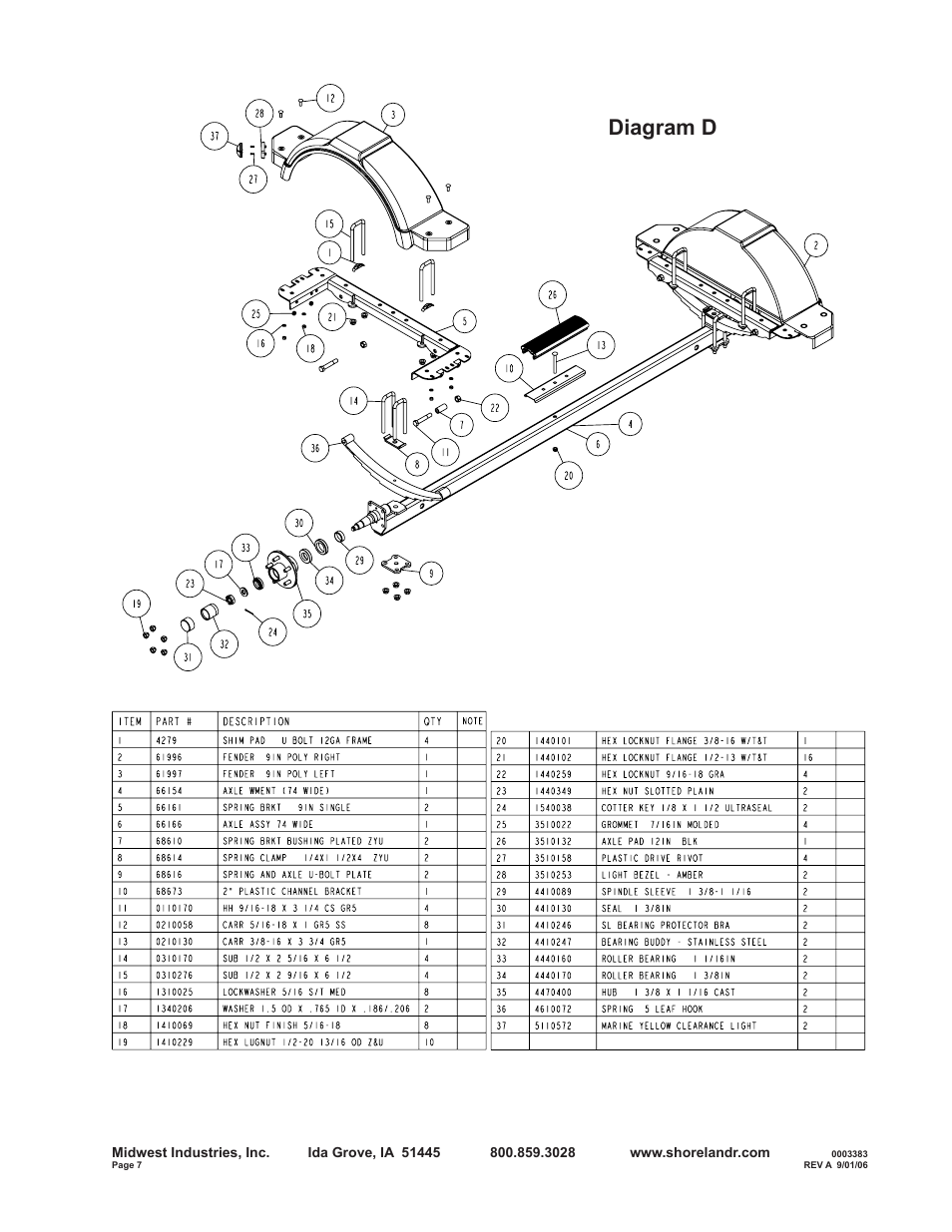 Diagram d | ShoreLand'r R2313L User Manual | Page 7 / 12