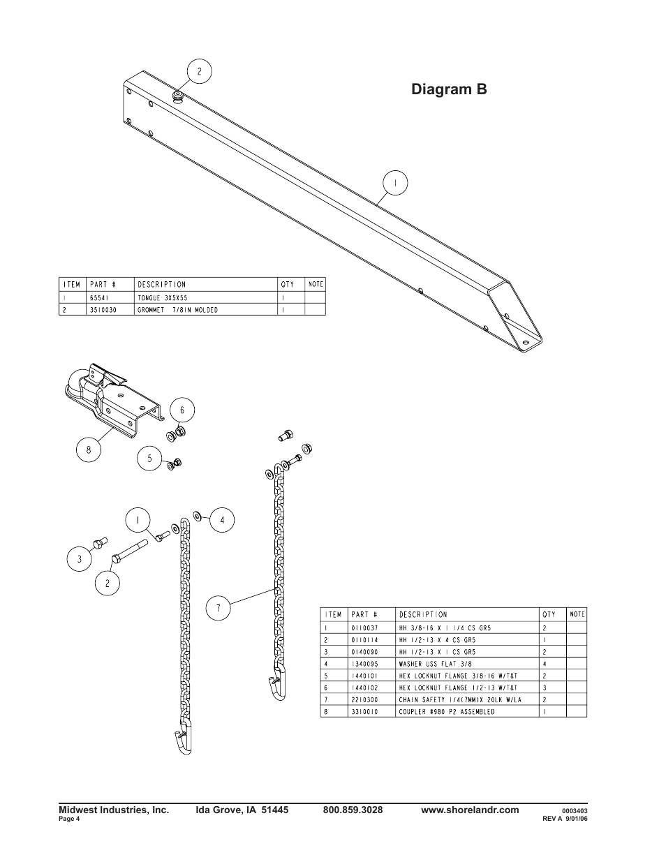 Diagram b | ShoreLand'r R2313LW User Manual | Page 4 / 12