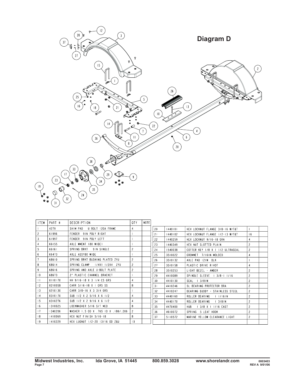 Diagram d | ShoreLand'r R2313LW User Manual | Page 7 / 12
