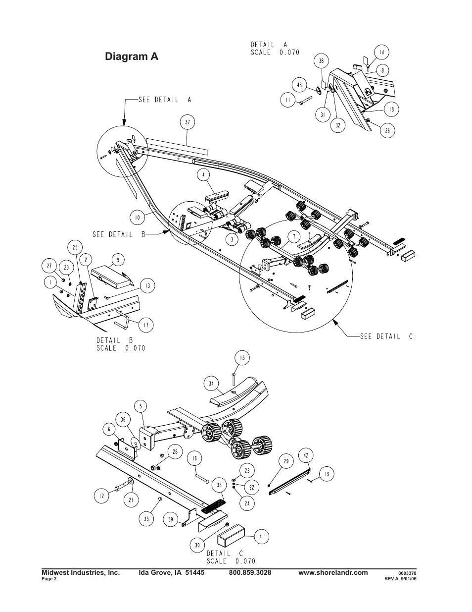 Diagram a | ShoreLand'r R2313S User Manual | Page 2 / 12