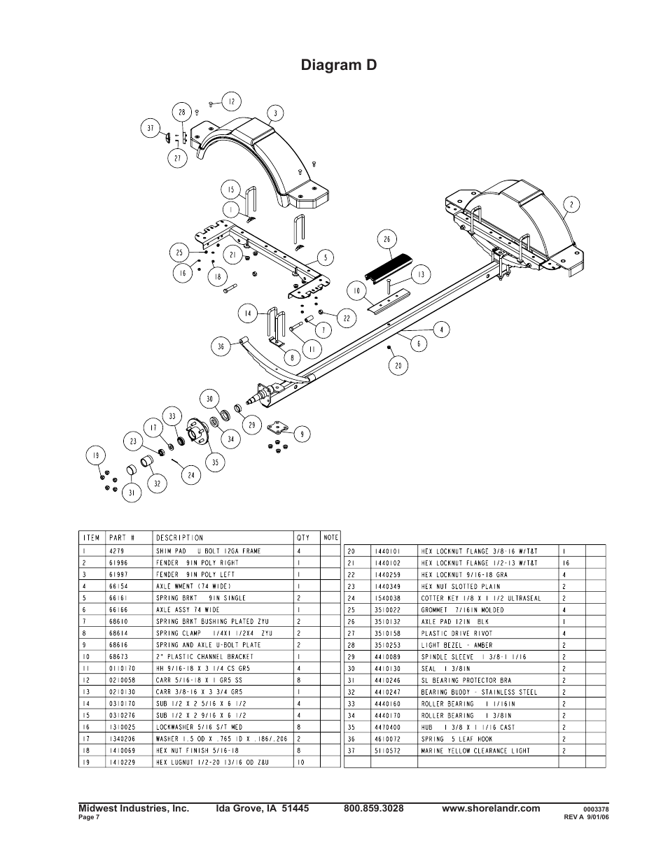Diagram d | ShoreLand'r R2313S User Manual | Page 7 / 12