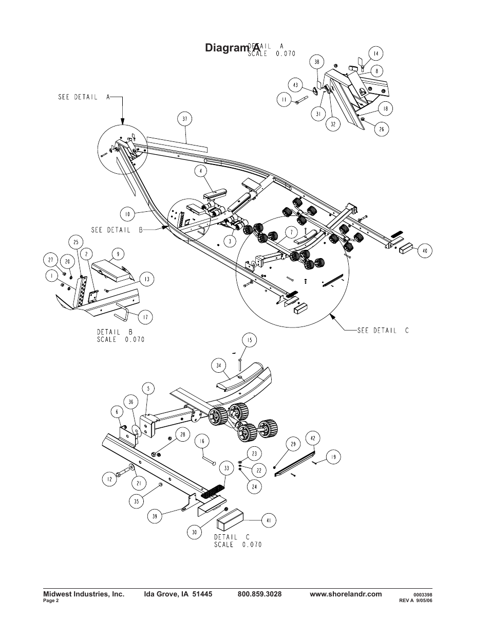 Diagram a | ShoreLand'r R2313SW User Manual | Page 2 / 12