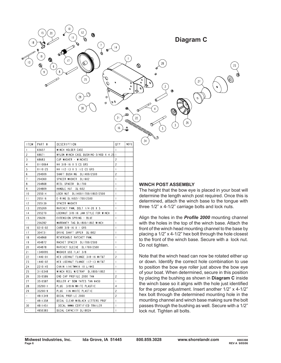Diagram c | ShoreLand'r R2313SW User Manual | Page 6 / 12