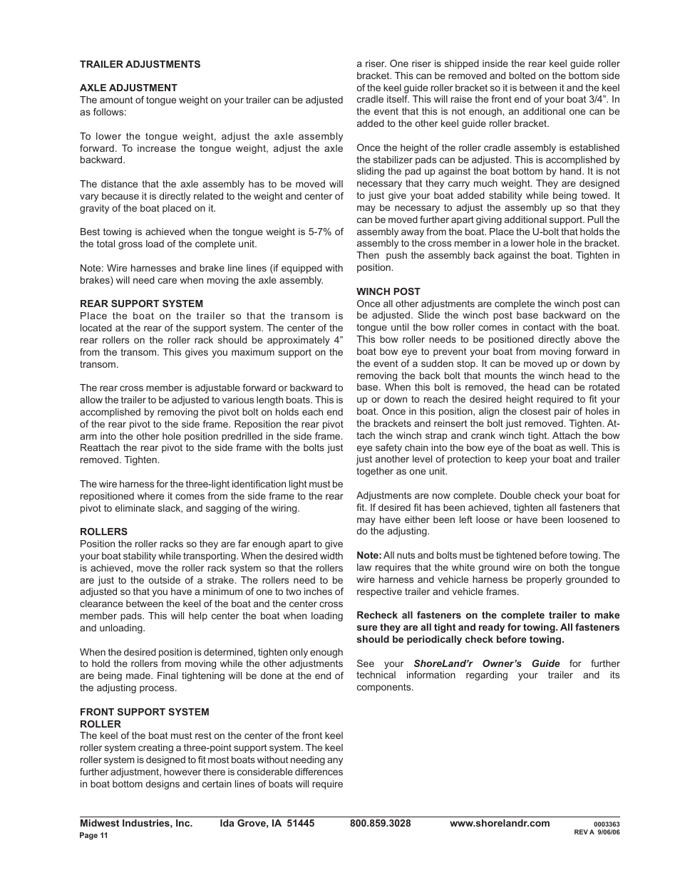 ShoreLand'r R2314L User Manual | Page 11 / 12