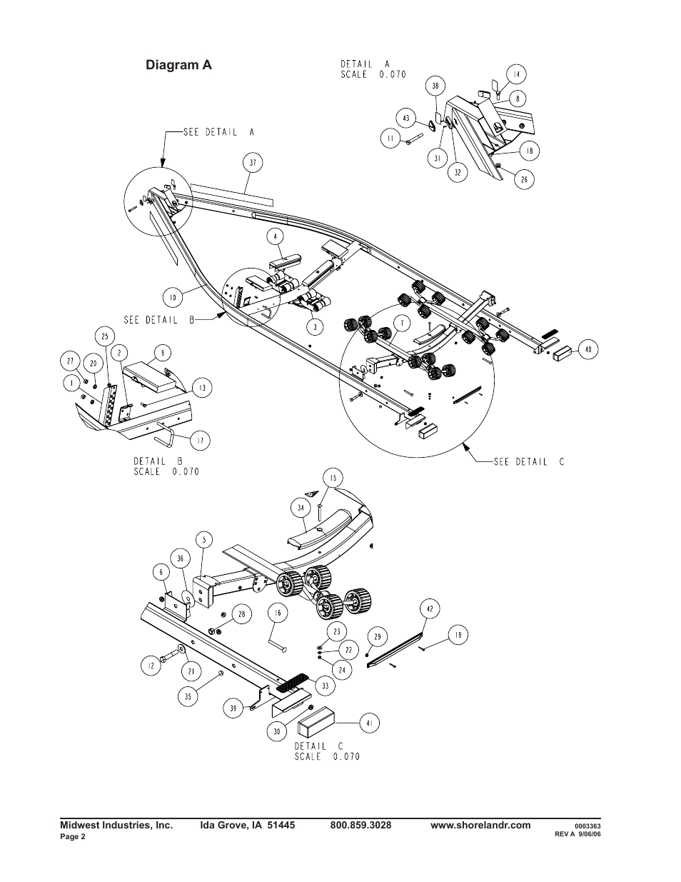 Diagram a | ShoreLand'r R2314L User Manual | Page 2 / 12