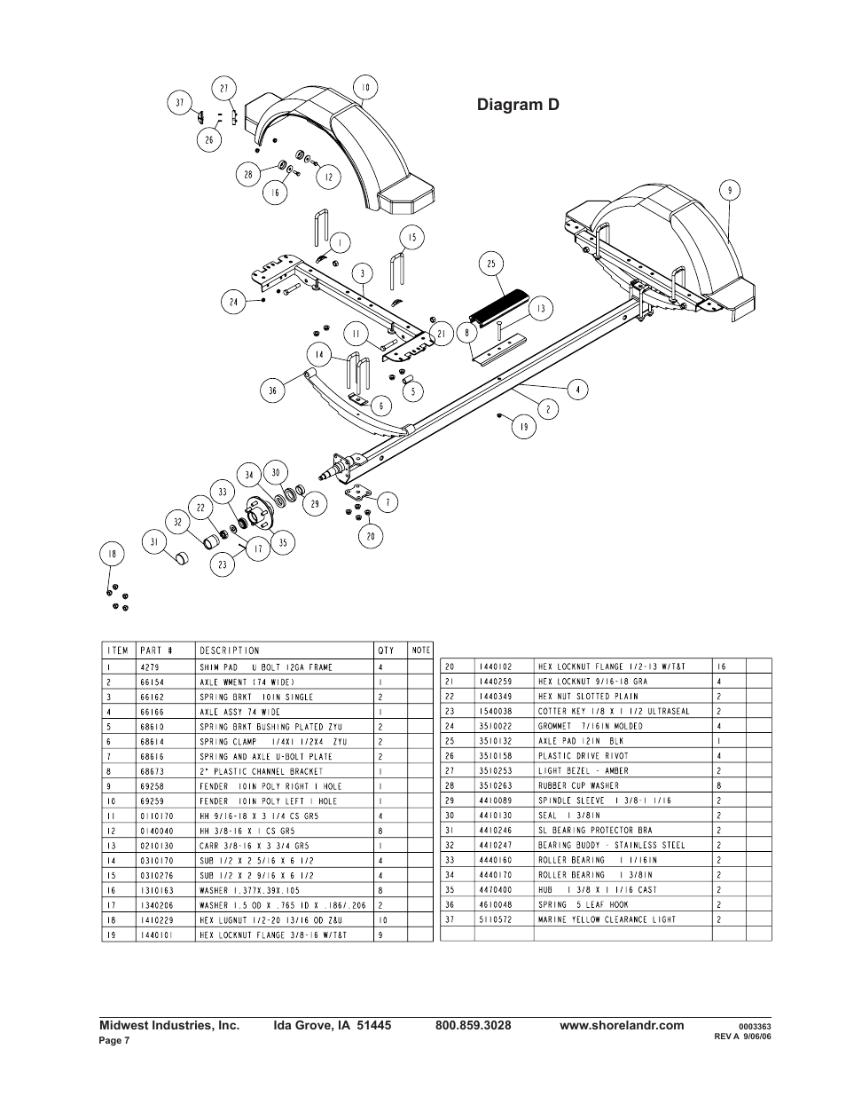 Diagram d | ShoreLand'r R2314L User Manual | Page 7 / 12