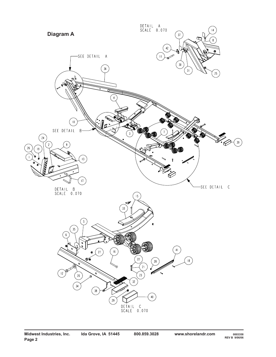 Diagram a | ShoreLand'r R2314S User Manual | Page 2 / 12