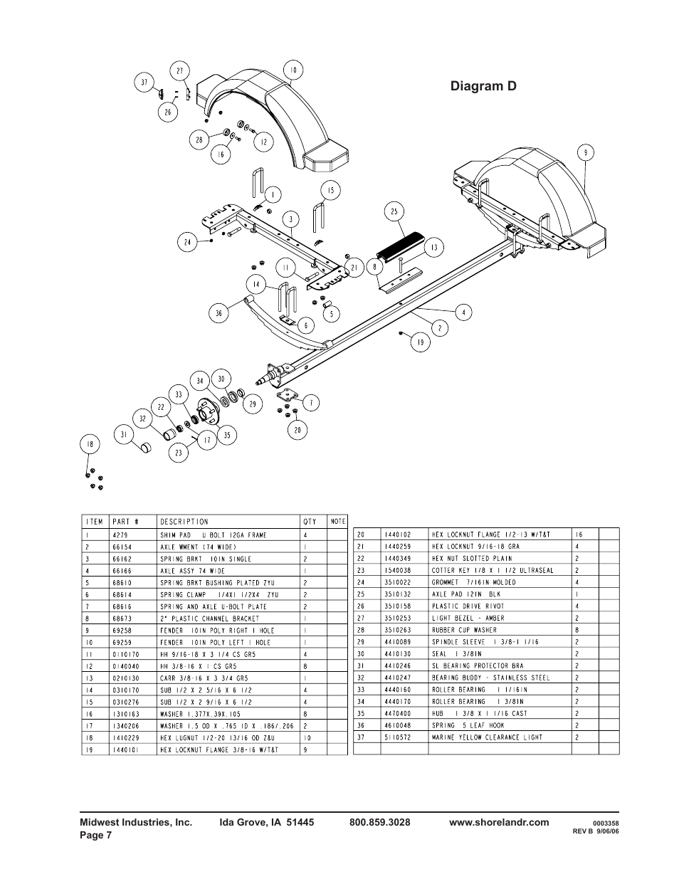 Diagram d | ShoreLand'r R2314S User Manual | Page 7 / 12