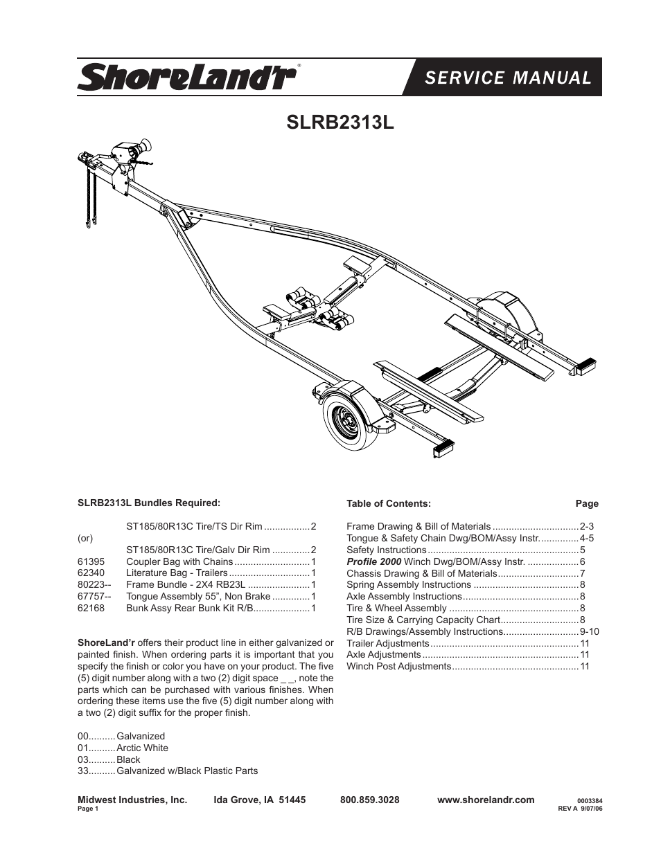 ShoreLand'r RB2313L User Manual | 12 pages