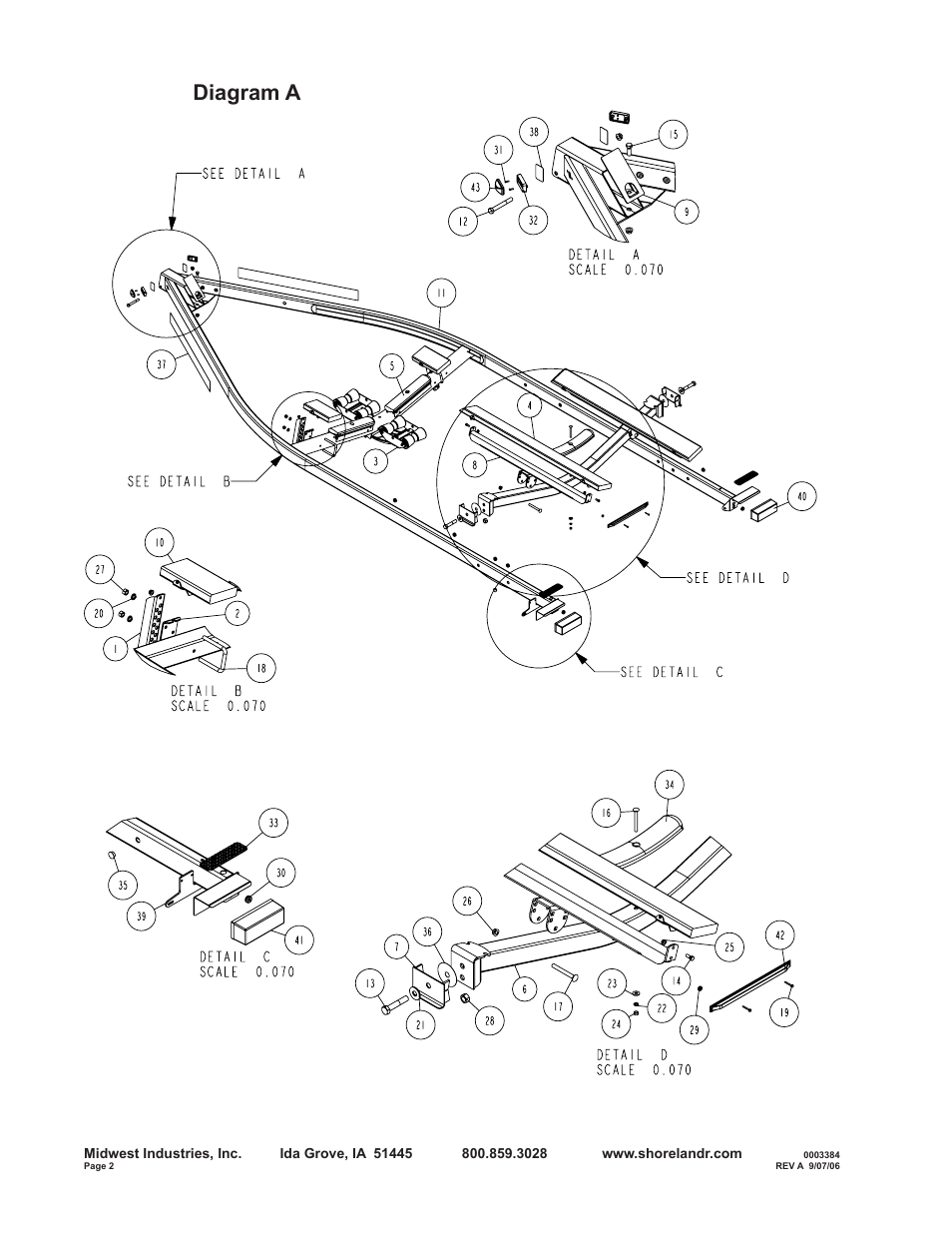 Diagram a | ShoreLand'r RB2313L User Manual | Page 2 / 12