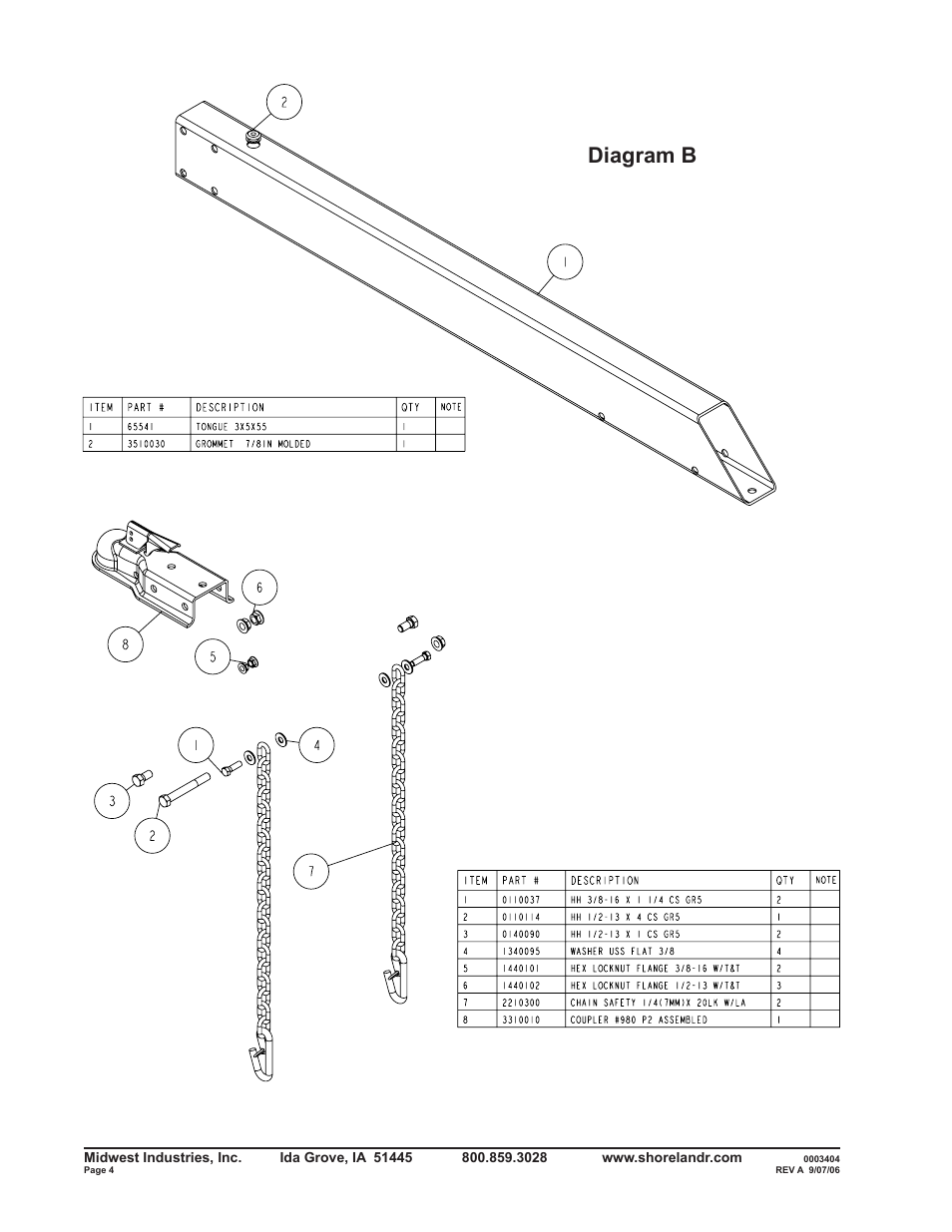 Diagram b | ShoreLand'r RB2313LW User Manual | Page 4 / 12