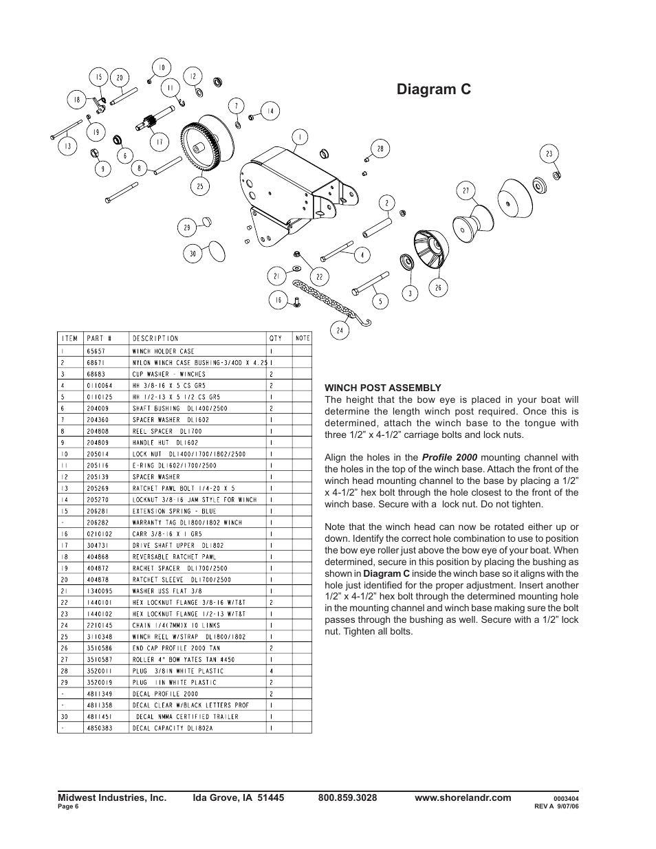 Diagram c | ShoreLand'r RB2313LW User Manual | Page 6 / 12
