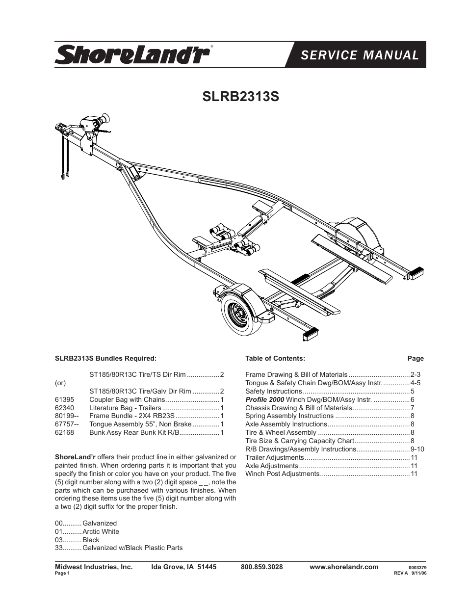 ShoreLand'r RB2313S User Manual | 12 pages