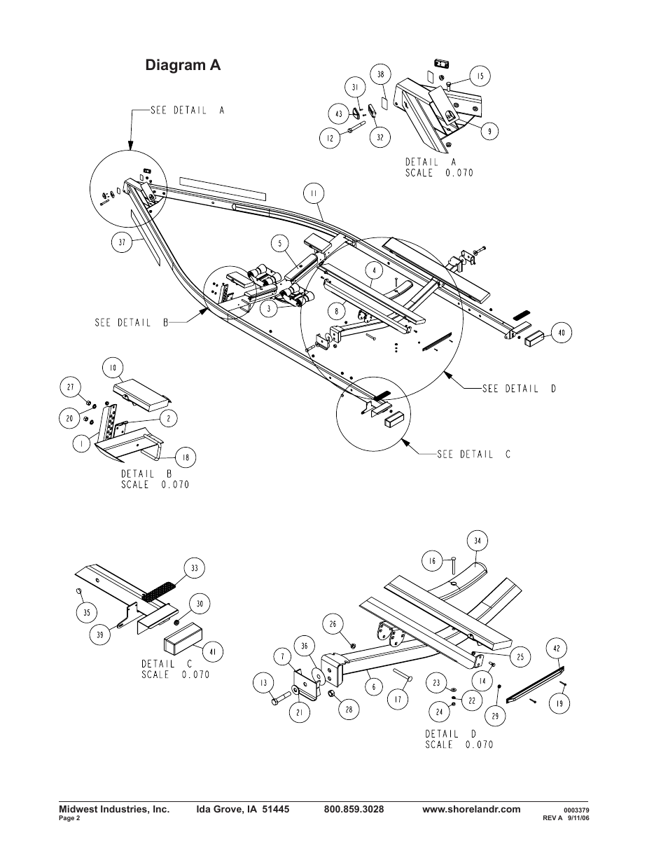 Diagram a | ShoreLand'r RB2313S User Manual | Page 2 / 12