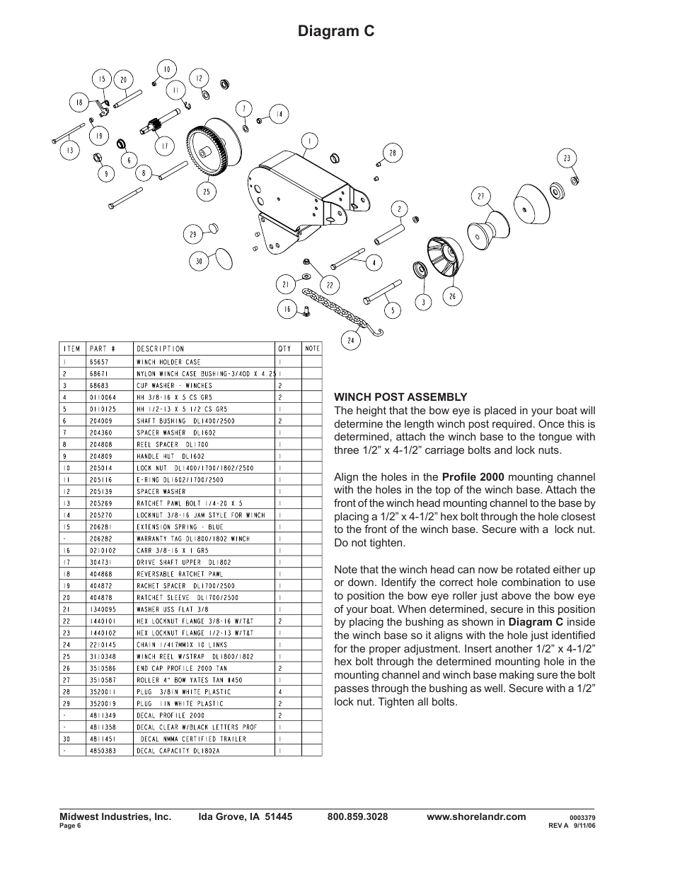 Diagram c | ShoreLand'r RB2313S User Manual | Page 6 / 12