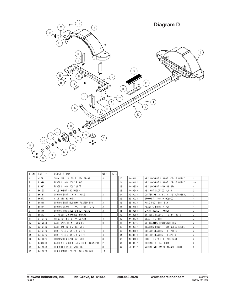 Diagram d | ShoreLand'r RB2313S User Manual | Page 7 / 12