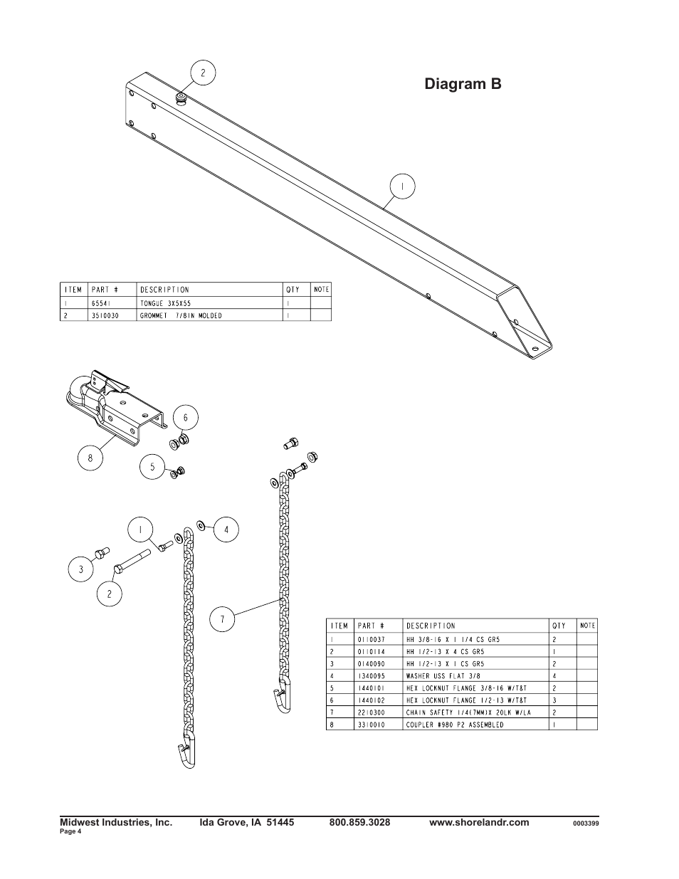 Diagram b | ShoreLand'r RB2313SW User Manual | Page 4 / 12