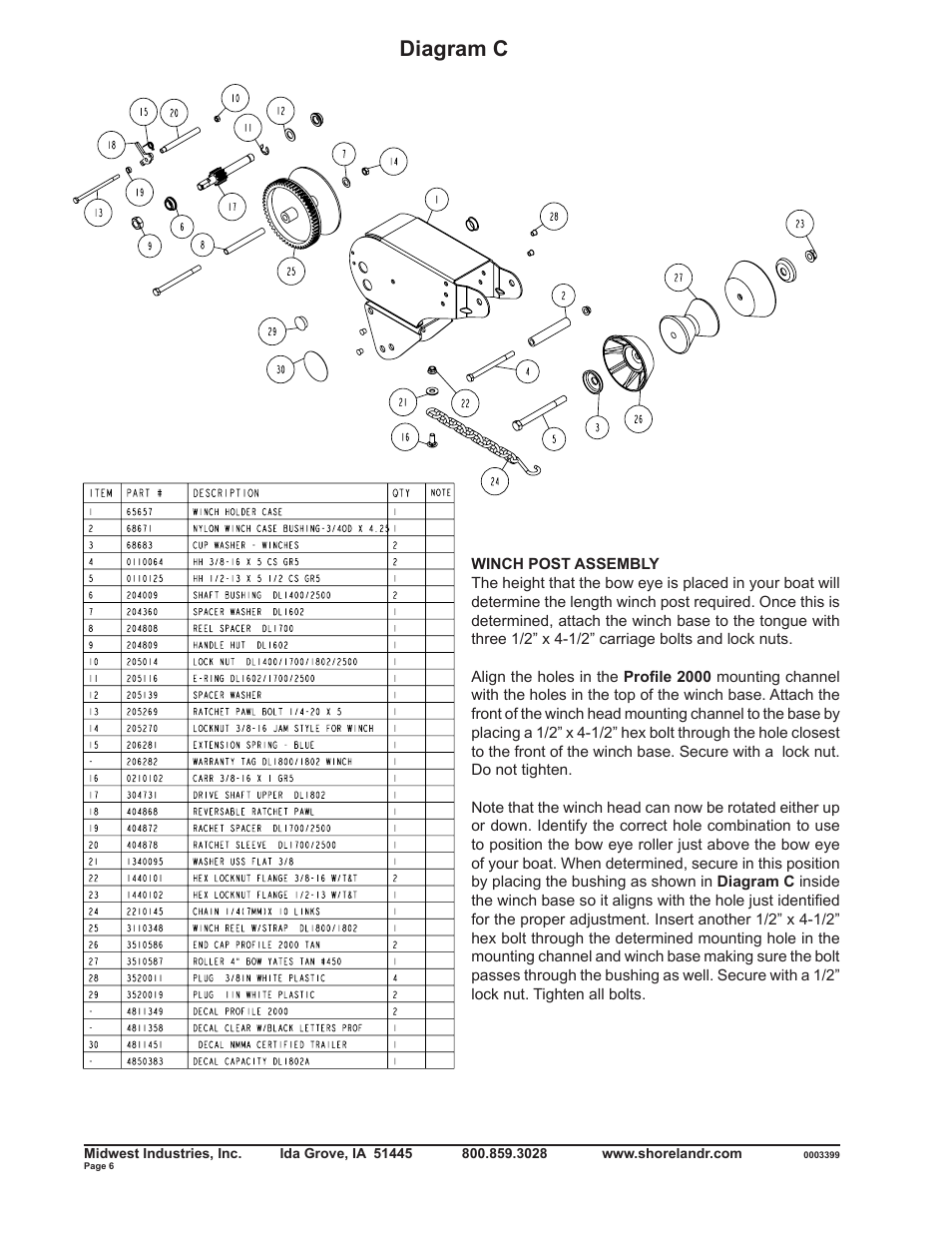 Diagram c | ShoreLand'r RB2313SW User Manual | Page 6 / 12