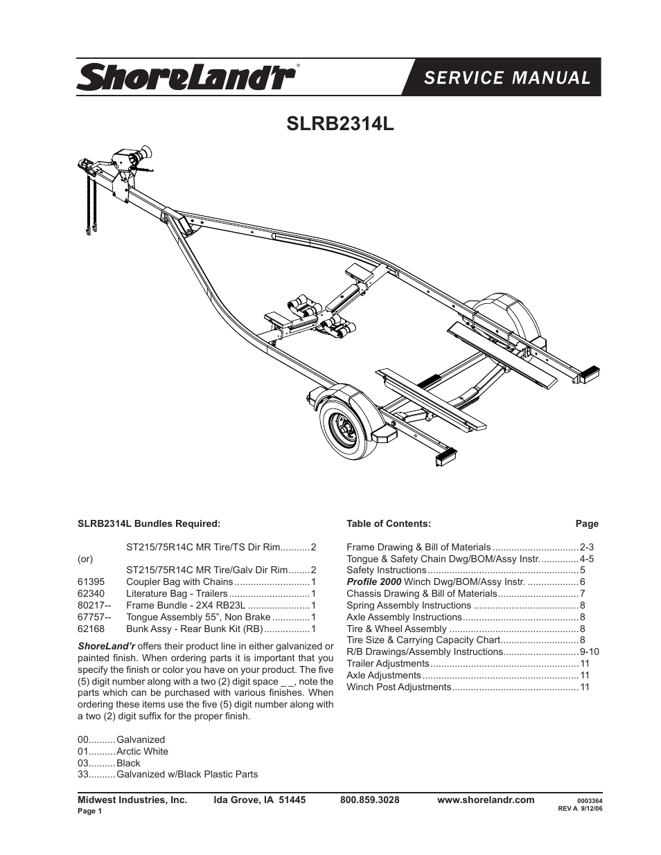 ShoreLand'r RB2314L User Manual | 12 pages