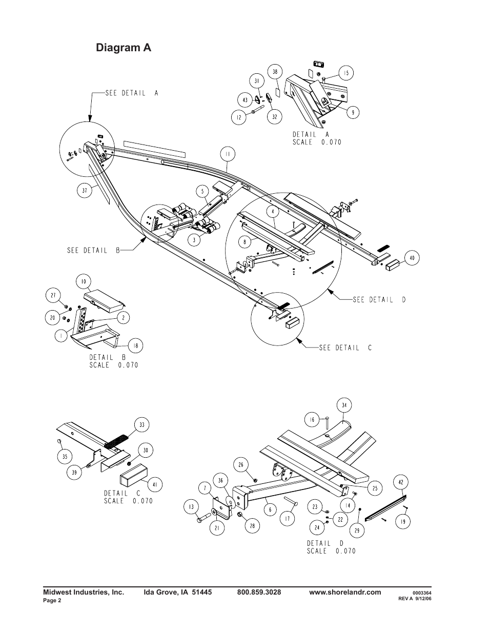 Diagram a | ShoreLand'r RB2314L User Manual | Page 2 / 12