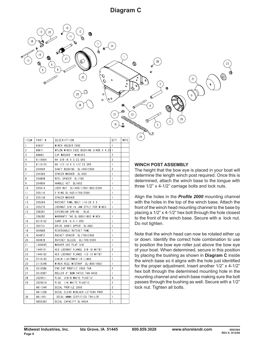 Diagram c | ShoreLand'r RB2314L User Manual | Page 6 / 12