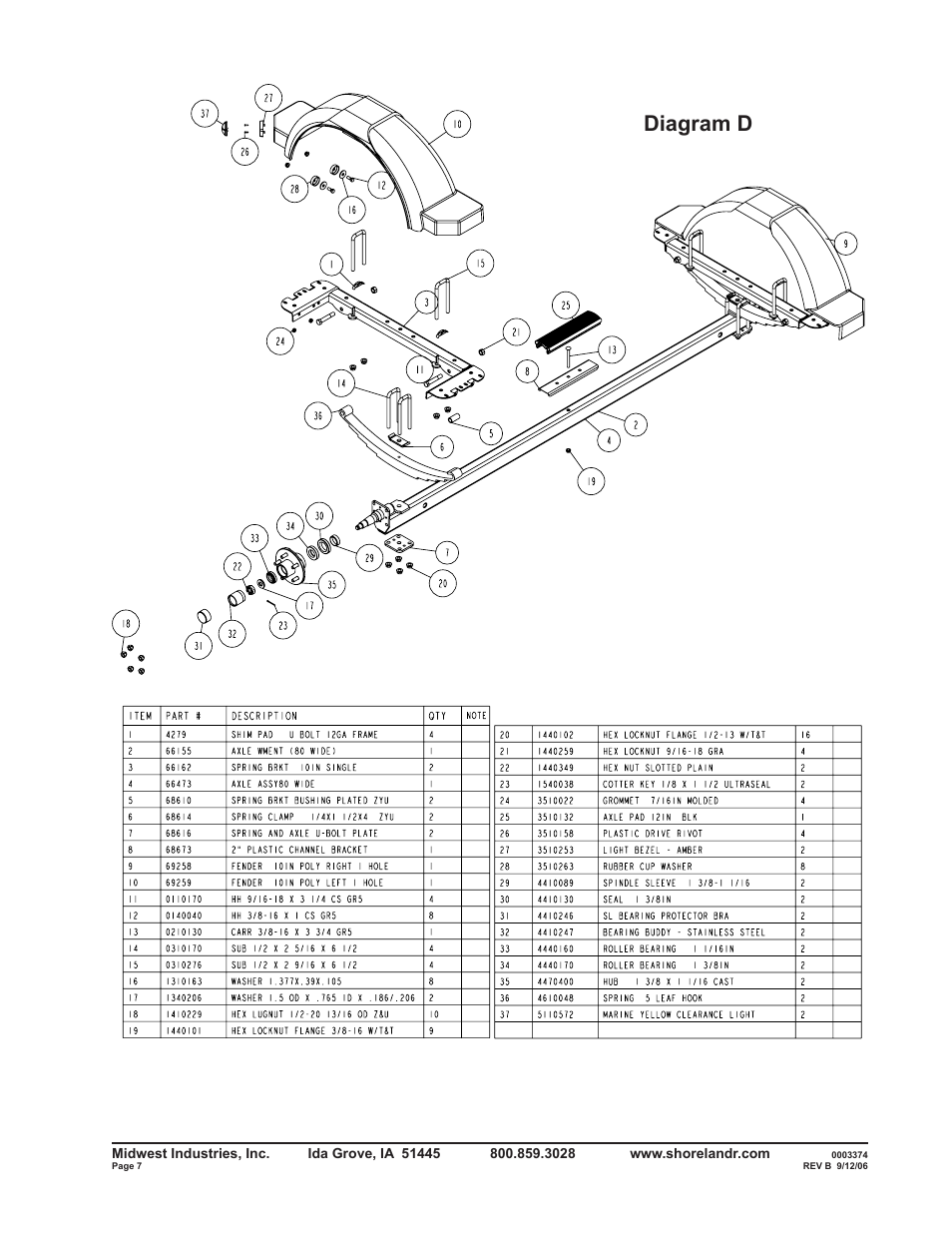 Diagram d | ShoreLand'r RB2314LW User Manual | Page 7 / 12