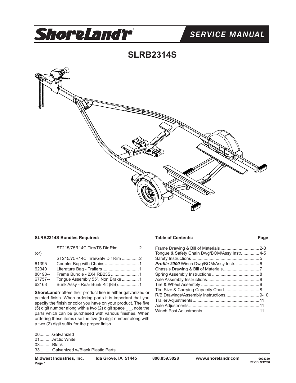 ShoreLand'r RB2314S User Manual | 12 pages