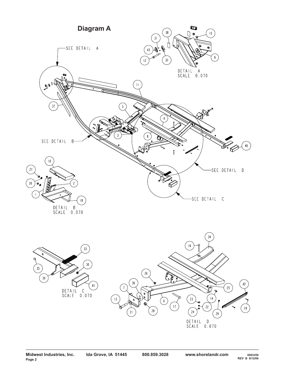 Diagram a | ShoreLand'r RB2314S User Manual | Page 2 / 12